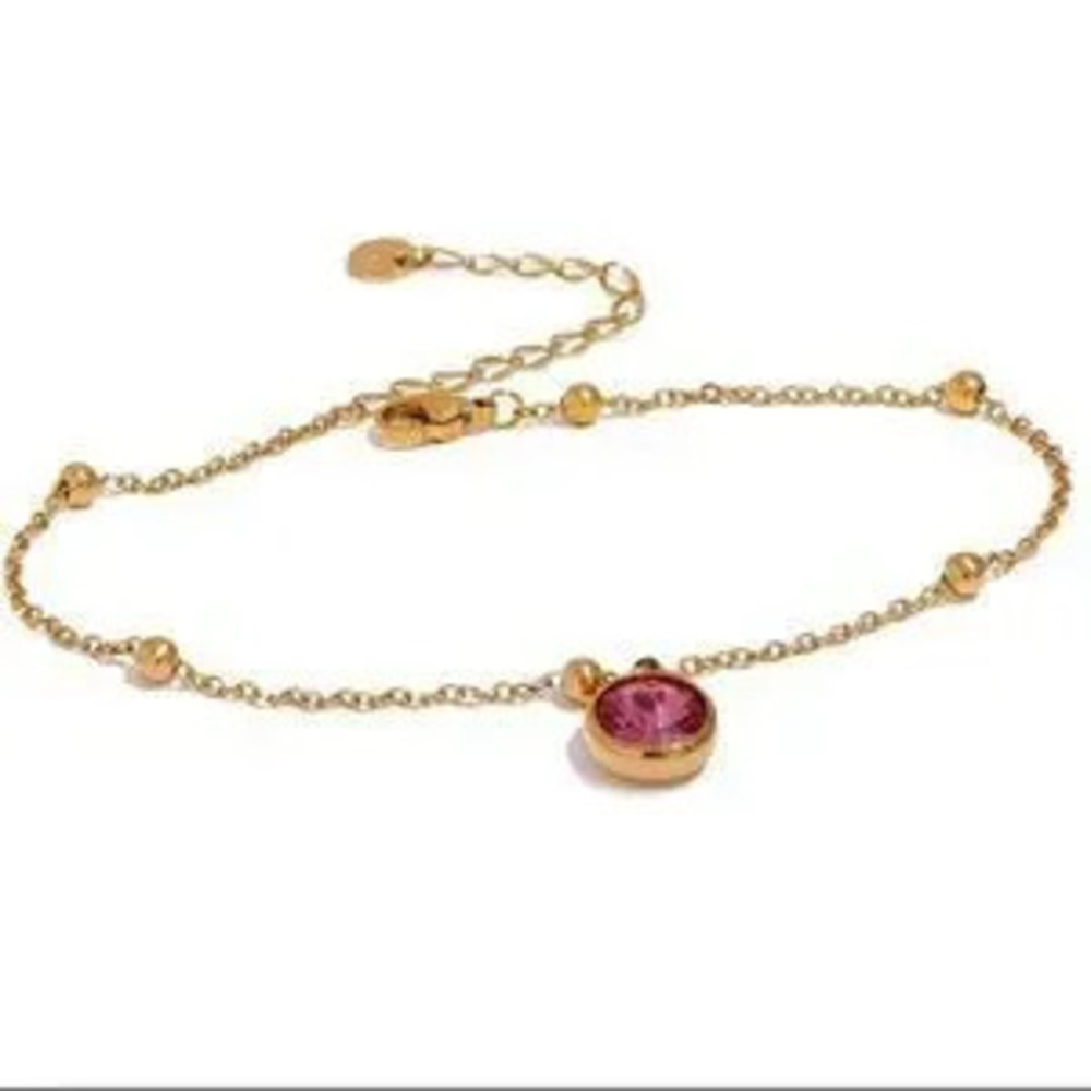 Beautiful Pink Gold Plated?Anklet